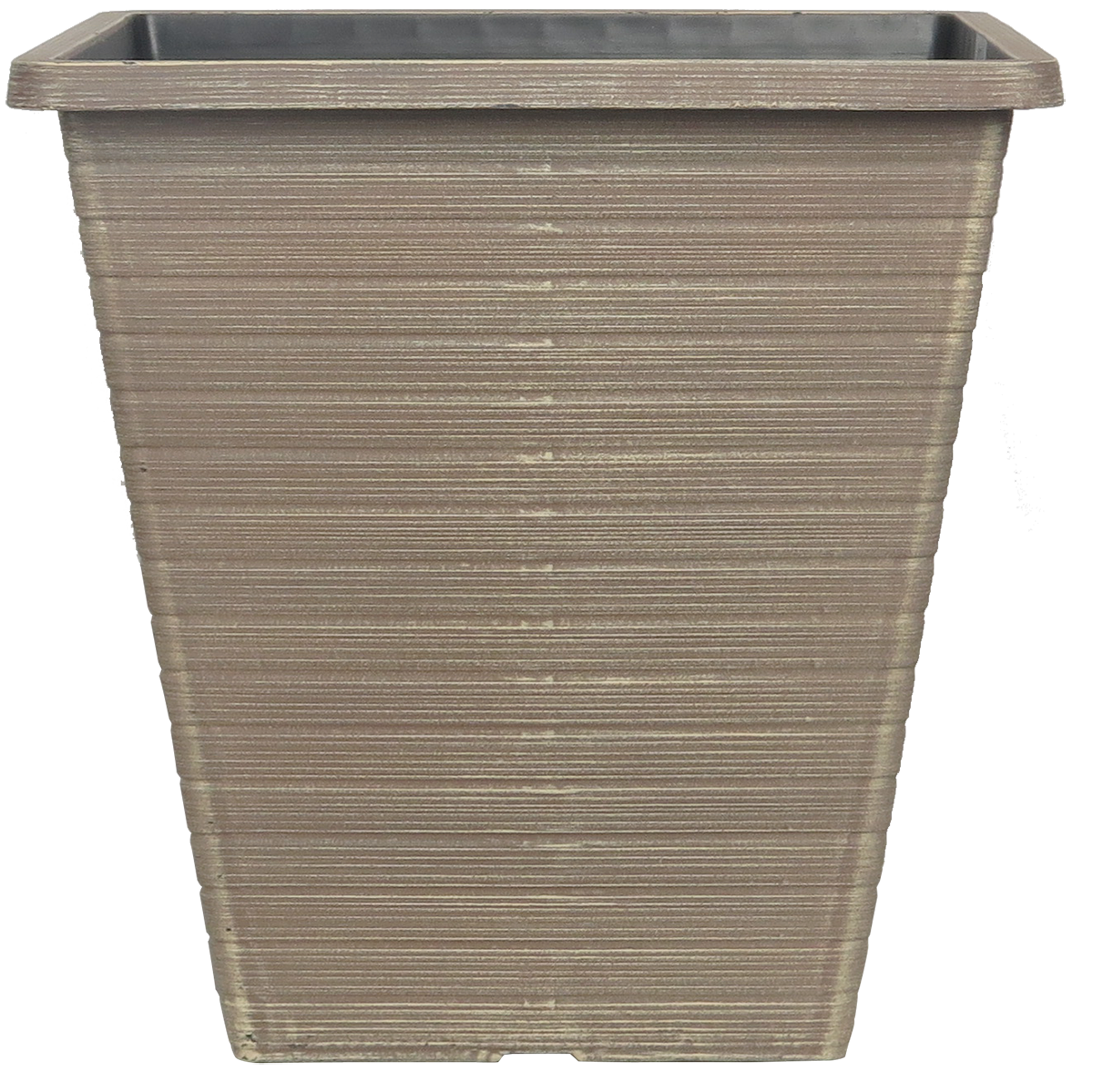 14 Inch Evans Tall Square Planter Vintage Wood - 17 per case - Decorative Planters